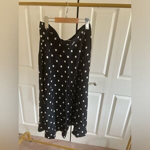 HnM Black Polka Dot Skirt